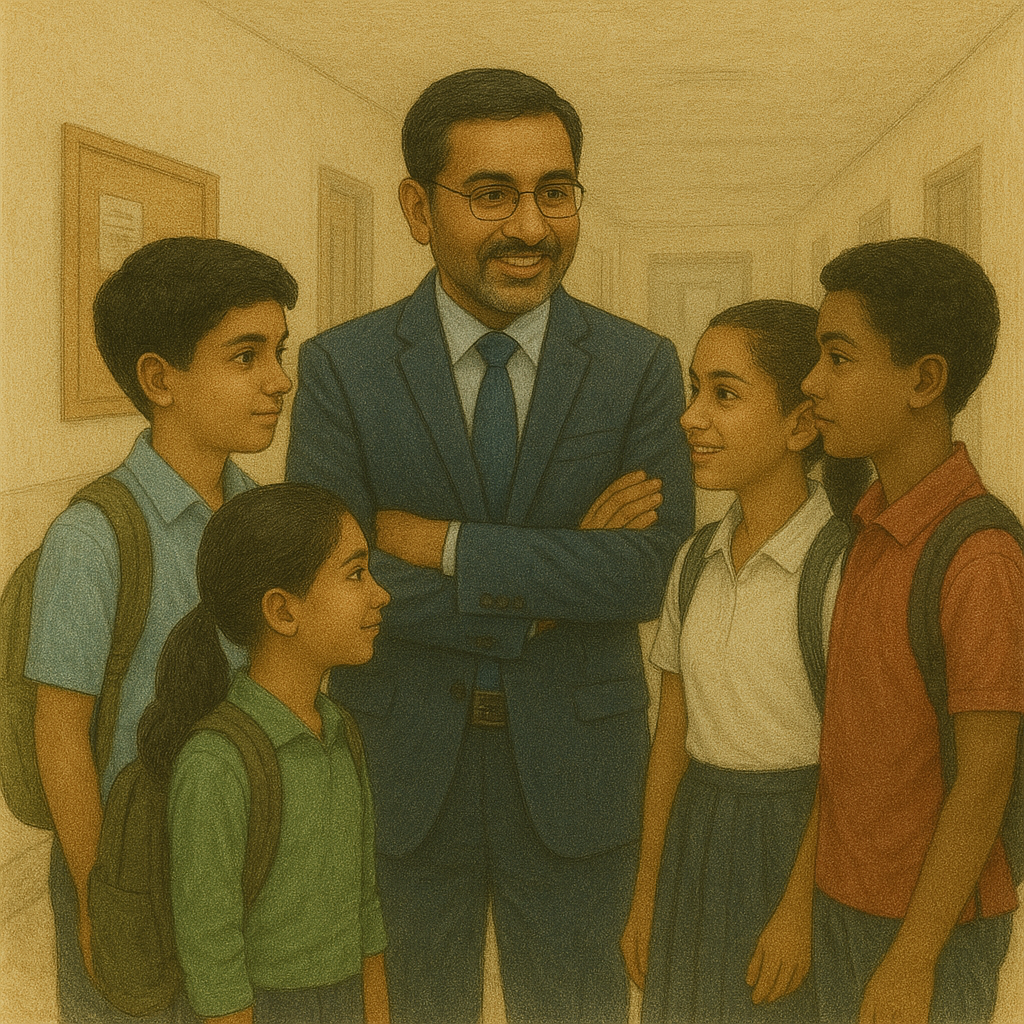 Leadership team at Vijayavani High School Nandikotkur